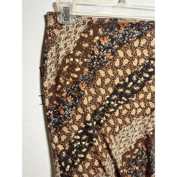 Vintage 90s y2K 00s Skirt Floral Lace Boho Prairie Cottage Allover Floral M - Picture 3 of 4